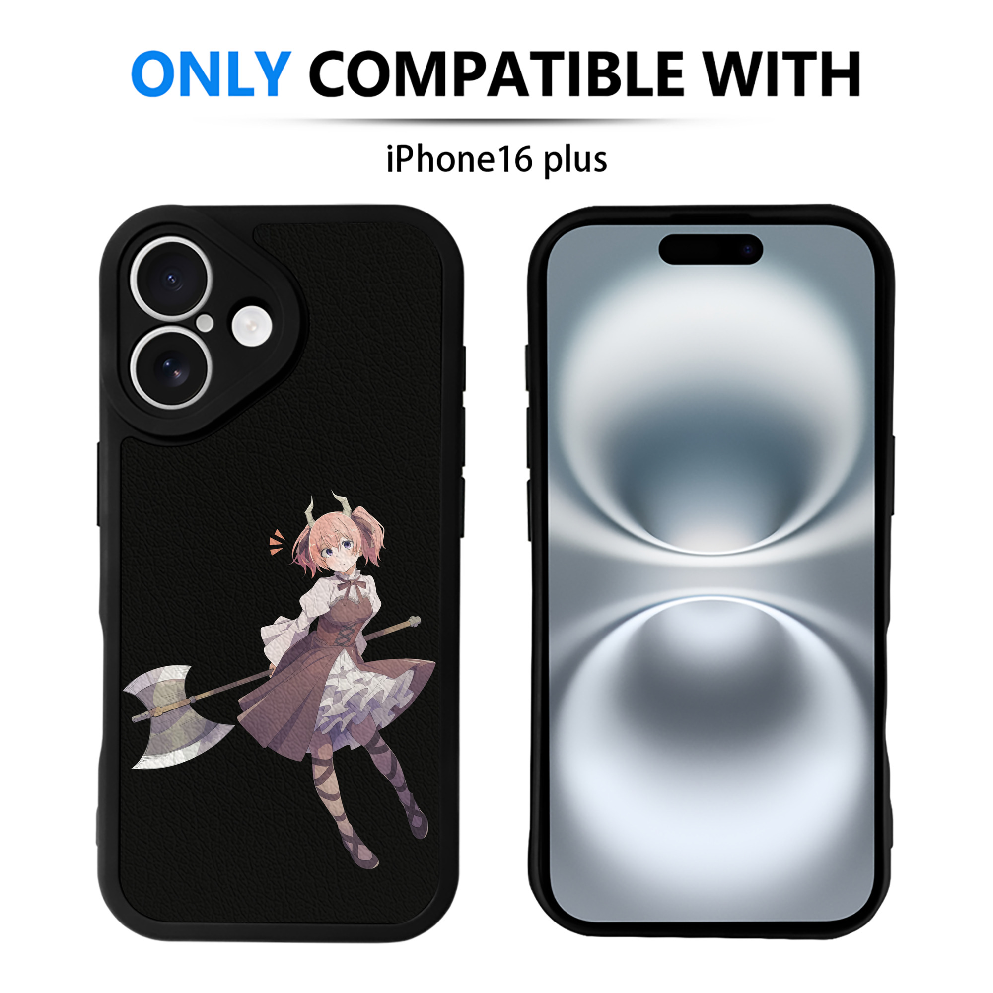 （画像用） 葬送のフリーレン Frieren 【iPhone 16シリーズ対応】シリコンスマホケース（レザー調） 材質：シリコン